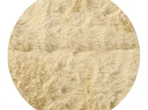 Tappeto in peluche RABBIT 120x160 cm Antiscivolo Beige Soft