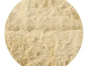 Plüschteppich RABBIT 120x160 cm Antirutsch Beige Soft