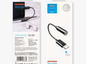 Convertidor Joyroom Tipo C a Cable Mini Jack de 3.5mm para Smartphones Bla