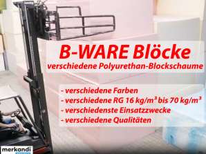 B-WARE полиуретанова пяна PU пяна блокове различни RG и размери