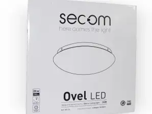 Smart og elegant belysning - Ovel LED 24W interiørarmatur med og uten tilstedeværelsesdetektor