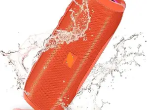 Portable Bluetooth Speaker, 20W IPX6 Waterproof Bluetooth Speaker Wireless 360° Stereo, with LED Light 36hrs Playtime HD Mic Support FM Radio Red