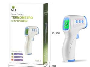 Thermomètre infrarouge Thermomètre numérique Alarme de température multifonction 4 en 1