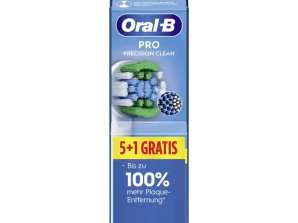 Oral-B Pro - Precision Clean - Brush heads with CleanMaximiser Technology - Pack of 6