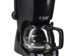 Enhance Your Morning Ritual with RUSSELL HOBBS Textures Plus+ 22620-56 Black Coffee Maker for Businesses