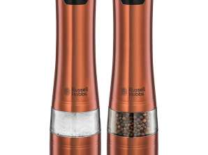 Enhance Your Kitchen with RUSSELL HOBBS 28011-56 Copper Salt & Pepper Grinders - Bulk Orders Welcome