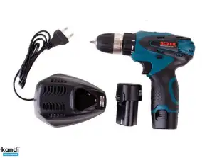 BX-137 Boxer Cordless Drill Set - 2x 18V Li-Ion Battery - 1350 RPM