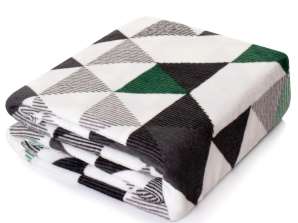 BLANKET BEDSPREAD TRIANGLES 160X200 (KMT160)