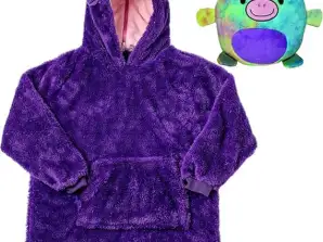 HUGME Udoben otroški pulover s kapuco: najboljša odeja za puloverje. Mehka, topla in popolna za vsako avanturo