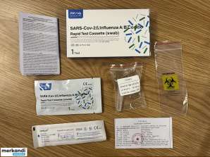SARS-Cov-2 & gripas A/B kombinētā ātrās pārbaudes kasete ( tampons)