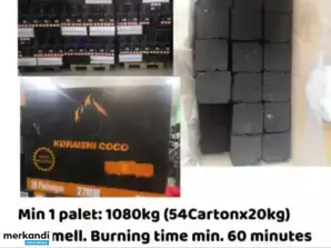 Carbone per narghilè, 27 mm, confezione da 1 kg, durata 1 ora - Descrizione Carbone per narghilè, 27 mm, confezione da 1 kg, (carbone per narghilè) - Descrizione Carbone per narghilè f