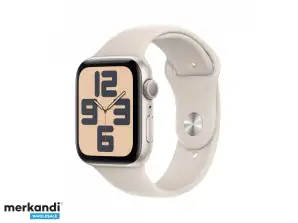 Apple Watch SE, alumiini 44 mm:n GPS Starlight Sport Band M/L MRE53QF/A