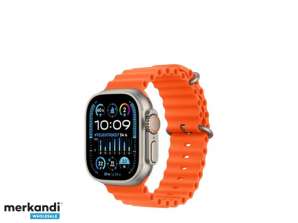 Apple Watch Ultra 2 Титановый 49 мм GPS Сотовый оранжевый океанский ремешок MREH3FD/A