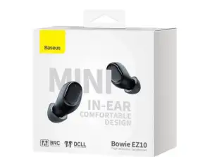 Baseus øretelefon Bluetooth Bowie EZ10 BT 5.3 TWS Svart EU-A000543001