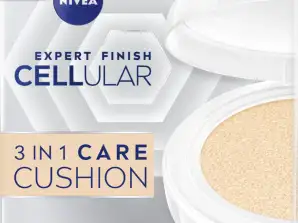 NIVEA Expert Finish CELLular 3in1 Care Cushion Foundation - Medium - SPF 15 - With Hyaluronic Acid and Collagen Booster - 15 grams