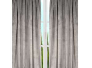 VELVET BLACKOUT CURTAIN 135x270 ON L371 TAPE