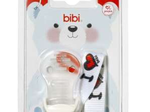 Bibi Soother Holder in Assorted Designs - Tiger and 'I Love Papa' Themes