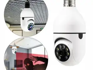 DRAADLOZE SCHROEFCAMERA VOOR LAMPEN SKU: 364-E (voorraad in Polen)