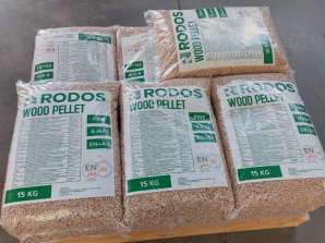 Pellets Rodos, bags 15kg, fulltruck deliveries