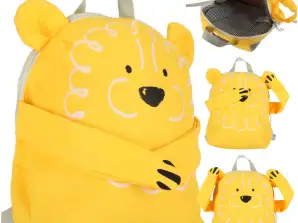 Шкільний рюкзак для дошкільника, лев, жовтий