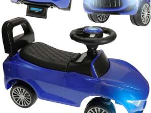 Ride-on car with sound and lights blue