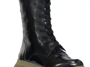 Dámská kožená obuv Gerry Weber v černém laku