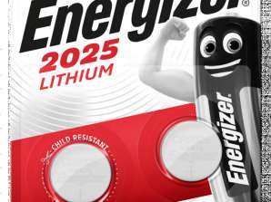 Energizer Lithium CR2025 baterijos, 2 vienetų pakuotė – patikimas maitinimo šaltinis jūsų įrenginiams