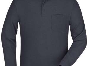 Polo Pique Long-Sleeved by James & Nicholson