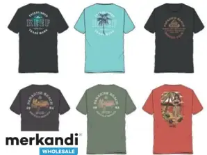 Reef T-shirts met lange mouwen voor heren 36-delig groothandelsassortiment, maten M-2XL