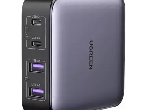 UGREEN CD327 Nexode 2x USB C 2x USB A GaN 65W stenski polnilnik