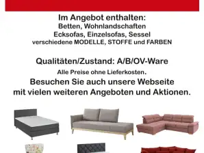 Couch, Ecksofa, Wohnlandschaft, Bett, Sessel gemischte Ware - P3