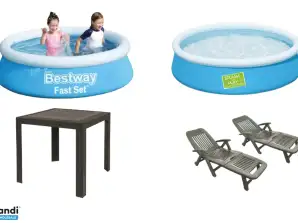 Lot of New Garden Furniture Swimming Pools with original packaging ...