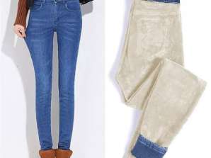 Vinterpolstrede elastiske jeans SNUGJEANS
