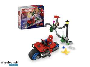 Naháňačka s motocyklovým autom LEGO Marvel: Spider Man vs. Doc Ock 76275
