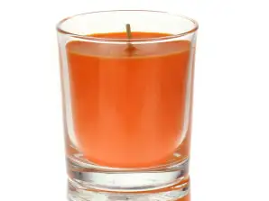 Scented candle in glass 135 g 30 hrs Orange