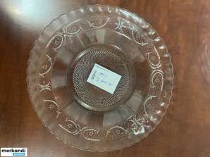 Set of designer glass plates in 3 sizes (18, 23 and 30 cm)