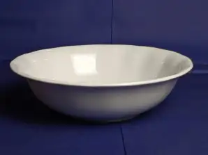 Bowl porcelain plate 23 cm white