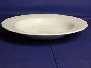 Фарфоровая тарелка 22 5 см белая