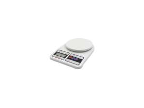 Kitchen scale, max 7kg, Rosberg, batteries, white LCD screen