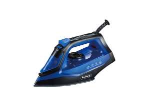 Rosberg iron, 1850-2200W, 160 ml, Ceramic coating, Self-cleaning, Thermostat, Blue/Black