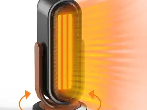Remote Control Fan Heater Ceramic Energy Saving Quiet Fan Heater 800/1500W Black