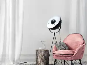 Black/white cinema floor lamps 145cm