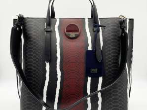 Cavalli Class Handtas Pantera Eco Leder C83PWCRY0052B02 Zwart/Rood