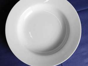 Фарфоровая тарелка 23 см белая TP T044 T50 55