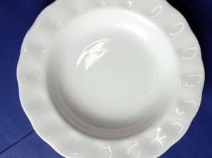 Фарфоровая тарелка 22 5 см белая TP T036 T50 71