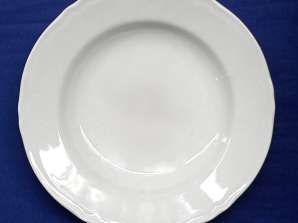 Porcelain plate 23 5 cm white TP T048 T20 21