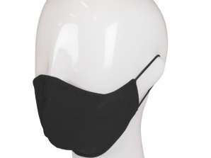 Επαναχρησιμοποιήσιμη βαμβακερή μάσκα 3 φύλλων Μαύρη LT93954 N0002