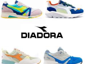 Set med 350 Diadora sneakers för kvinnor och män. Sommar- och vintersäsong