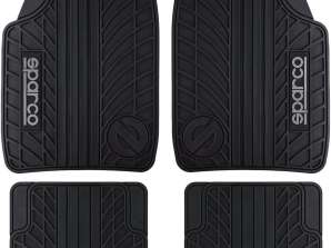 SPARCO PVC Rubber Mats Set 4 pcs Floor Mat *NEW* Tuning Design Universal Car