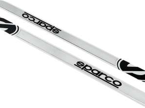 SPARCO SPC Set Umbrales de Puerta Universales - 450x40mm Juego de 2 Tuning de Aluminio